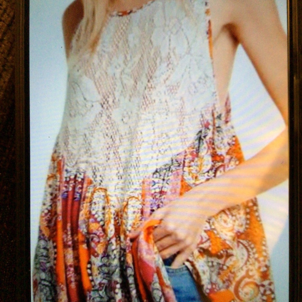 โ๏ธHP๐Free People Count me In Trapeze floral dress - Picture 5 of 10